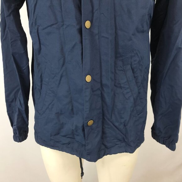 SPITFIRE WHEELS ~ MENS SMALL ~ NAVY BLUE BUTTON UP JACKET DRAWSTRING WAIST - Picture 3 of 8